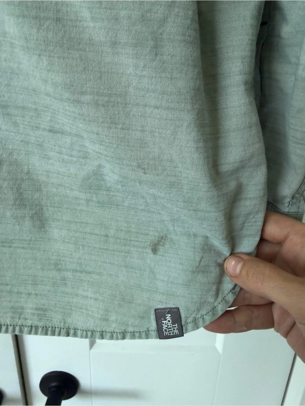 The North Face Men's Light Sage Green Button-Down Shirt